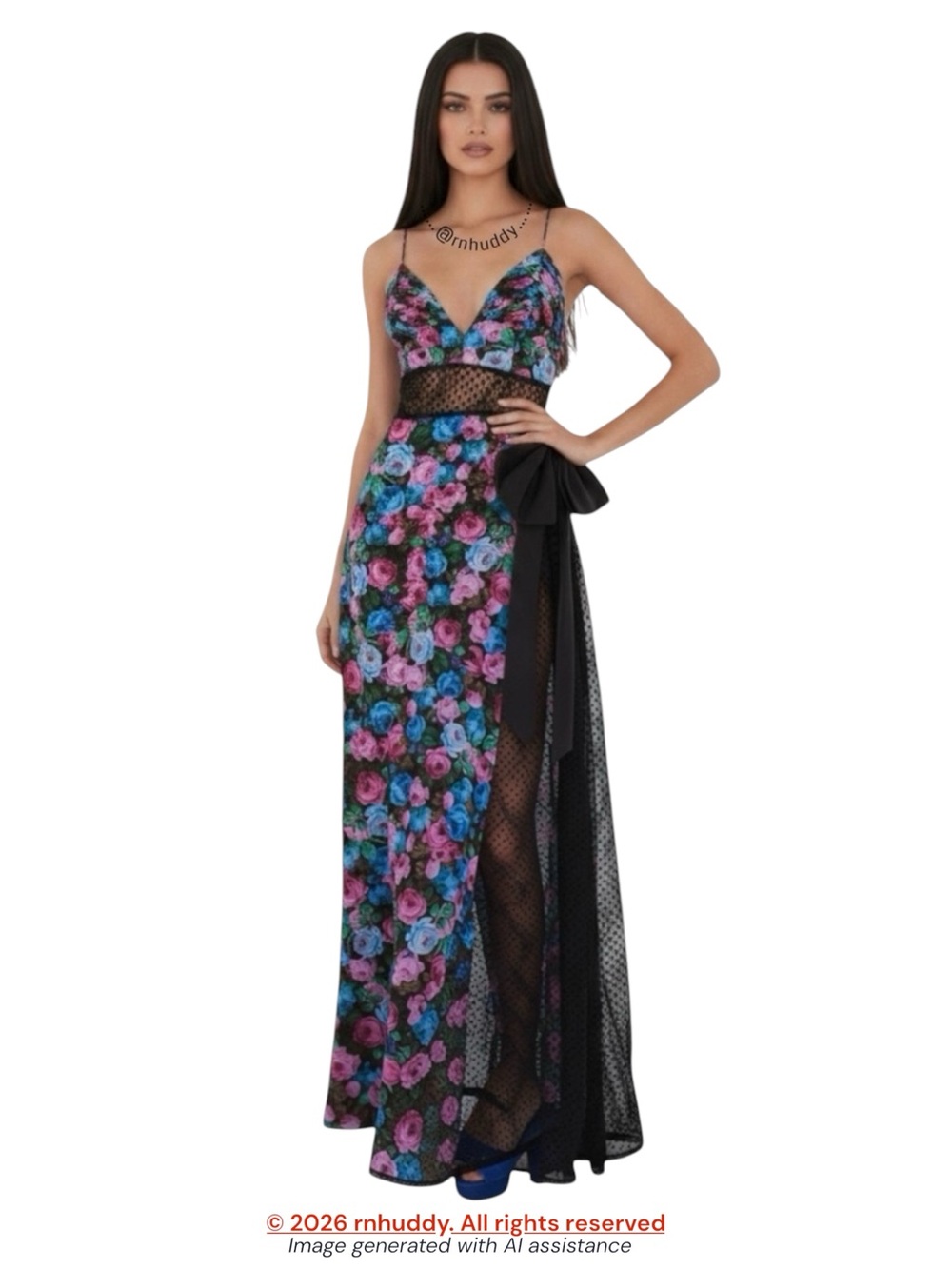 NWT For Love & Lemons S Marley maxi dress